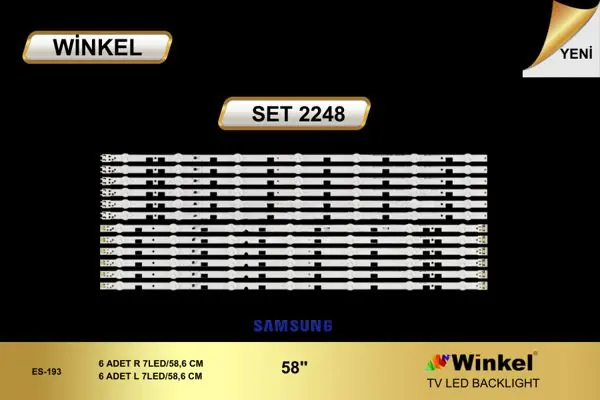 Samsung 58 inç TV LED bar takımı Winkel SET 2248