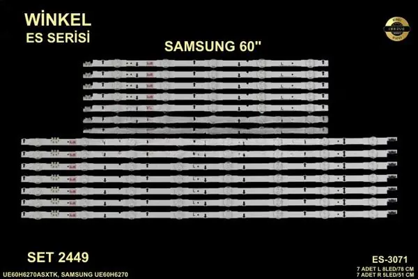 Samsung 60 inç TV LED bar takımı Winkel SET 2449