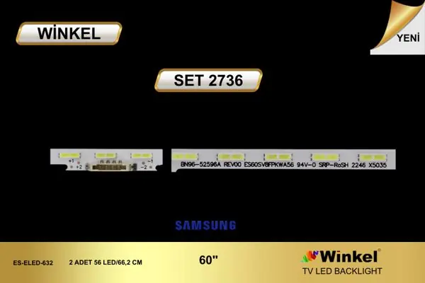 Samsung 60 inç TV LED bar takımı Winkel SET 2736