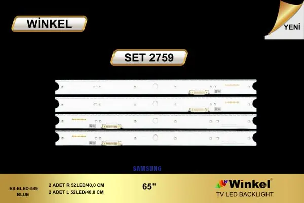Samsung 65 inç TV LED bar takımı Winkel SET 2759