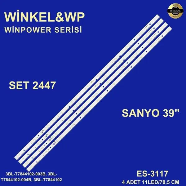 Sanyo 39 inç TV LED bar takımı Winkel&WP 2447