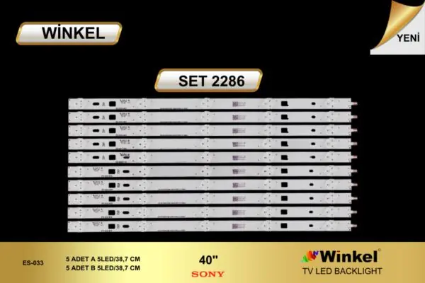 Sony 40 inç TV LED bar takımı Winkel SET 2286