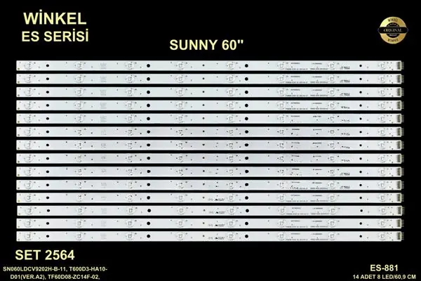 Sunny 60 inç TV LED bar takımı Winkel SET 2564