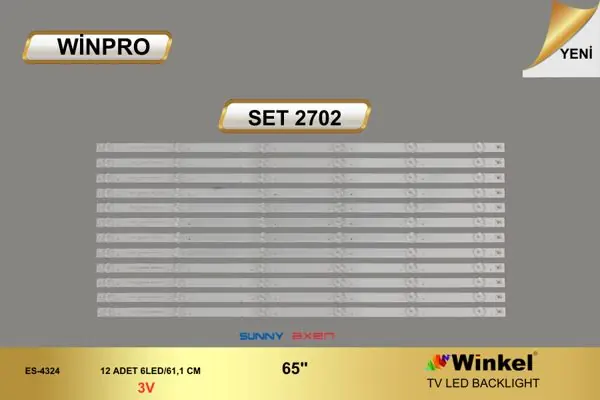 Sunny 65 inç TV LED bar takımı Winpro SET 2702
