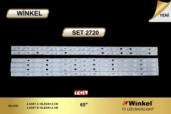 TCL 65 inç TV LED bar takımı Winkel SET 2720