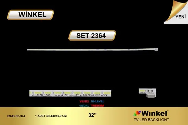 Vestel 32 inç TV LED bar takımı Winkel SET 2364
