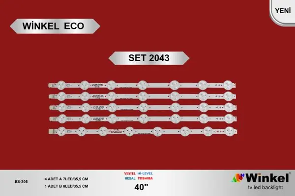 Vestel 40 inç TV LED bar takımı Winkel Eco SET 2043