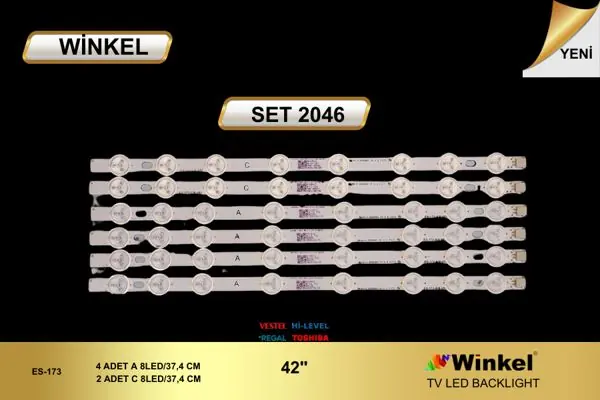Vestel 42 inç TV LED bar takımı Winkel SET 2046
