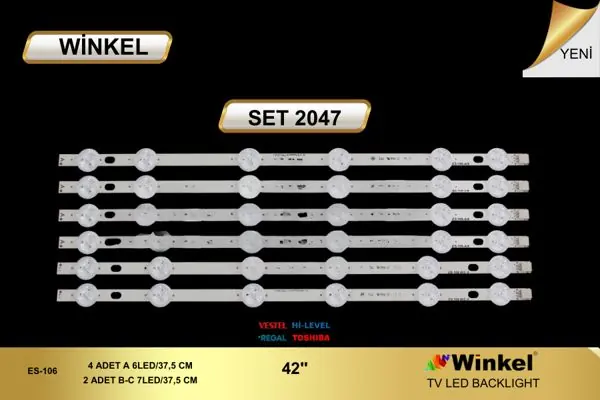 Vestel 42 inç TV LED bar takımı Winkel SET 2047