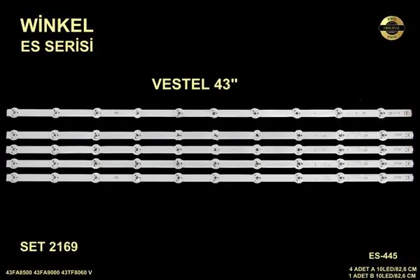 Vestel 43 inç TV LED bar takımı Winkel SET 2169