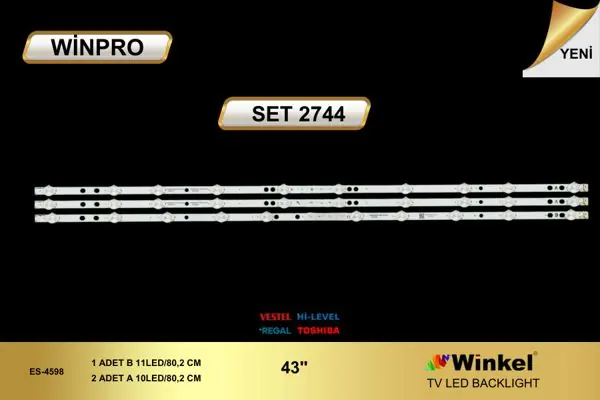 Vestel 43 inç TV LED bar takımı Winkel SET 2744