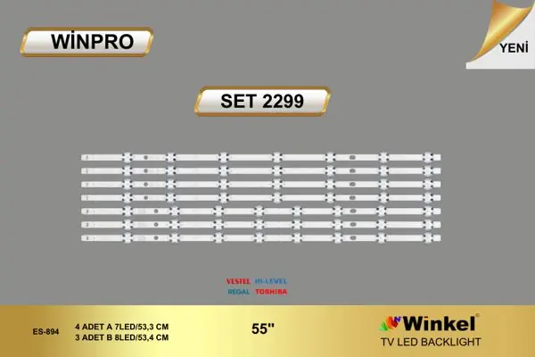 Vestel 55 inç TV LED bar takımı Winpro SET 2299