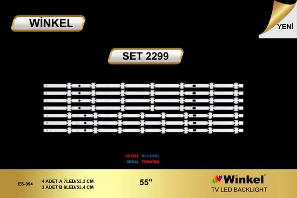 Vestel 55 inç TV LED bar takımı Winkel SET 2299