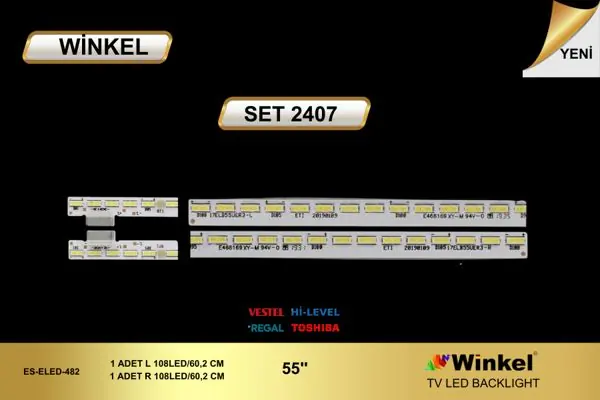 Vestel 55 inç TV LED bar takımı Winkel SET 2407