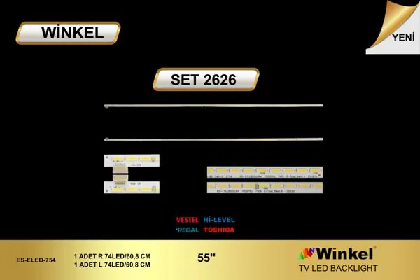 Vestel 55 inç TV LED bar takımı Winkel SET 2626