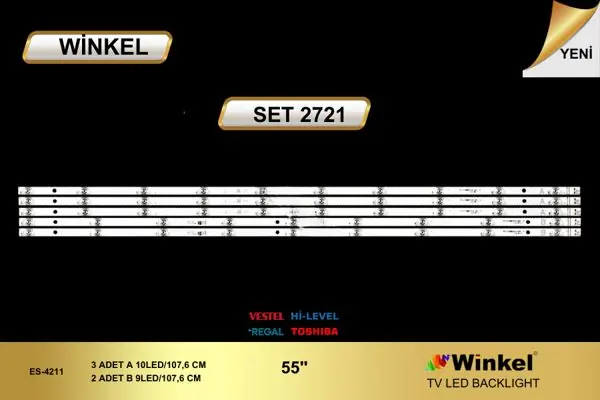 Vestel 55 inç TV LED bar takımı Winkel SET 2721