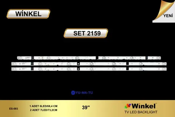 Yumatu 39 inç TV LED bar takımı Winkel SET 2159